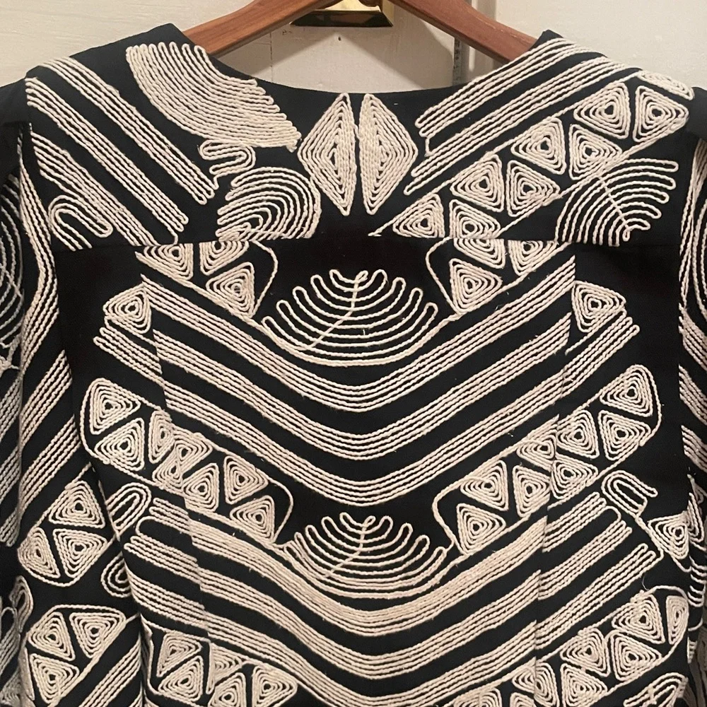 New Antonio Melani x Jennifer Sumko Kathleen Embroidered Twill Quilt Jacket 4 - Picture 9 of 14